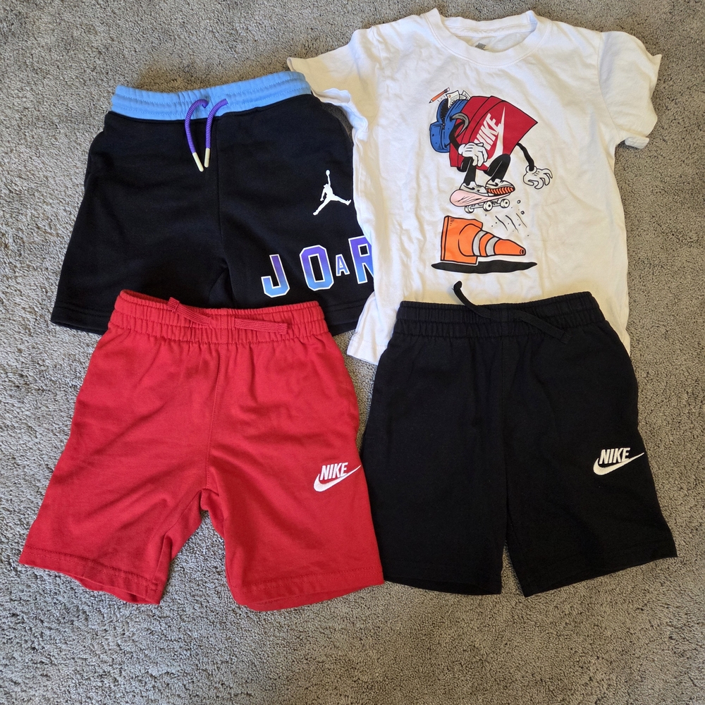 Nike And Jordan Kids Shorts And Shirt Bundle